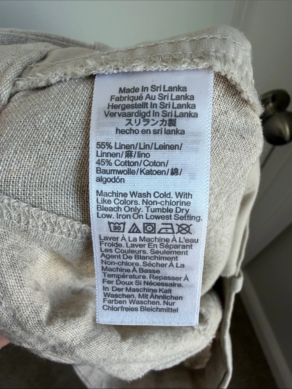 J. Crew Remy Linen-Blend Wide Leg Trouser